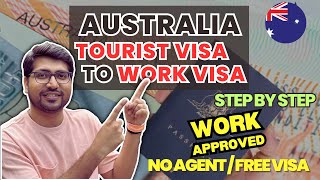 🔥Australia Tourist Visa Convert Work Permit🔥Convert Visit Visa To Work Permit🔥Australia Work Visa [upl. by Eiznekcam533]