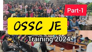 OSSC JE TRAINING PERIOD 2024  PR amp DW Department  ODISHA [upl. by Mahon]