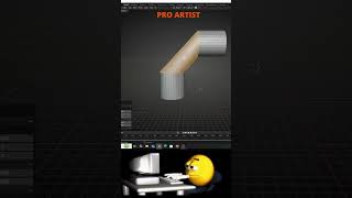 Noob vs Pro Artist  Bridge Edge Loop blender blendercommunity 3danimation blendertutorial 3d [upl. by Yliram]