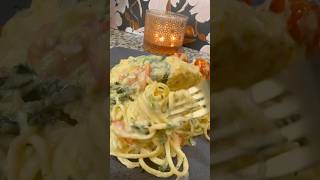 Creamy Tuscan Salmon Pasta pasta salmon food viralvideo recipe foodie shorts [upl. by Dessma]