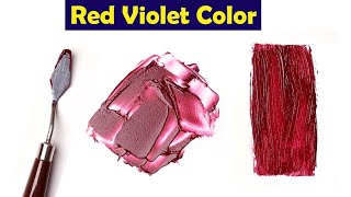 What Color Make Red Violet  Mix Acrylic Colors [upl. by Raddy]