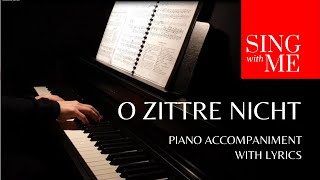 O zittre nicht  Accompaniment  Mozart [upl. by Nibor]