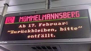 UBahn „Zurückbleiben bitte war einmal [upl. by Rentsch]