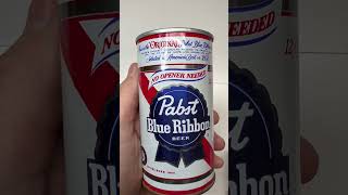 PABST BLUE RIBBON BEER ￼Transitional Can 👍👀👍shorts pbr pabst pabstblueribbon beer [upl. by Wiseman206]