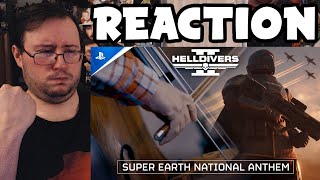 Gors quotHelldivers 2  Super Earth National Anthem Music Videoquot REACTION [upl. by Suiravad]