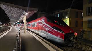 Train à Vintimille et Menton avec un frecciarossa en acheminement [upl. by Sadye]