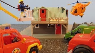 Fireman Sam Toys Episode 6 Mikes Accident Fire Mountain Rescue Station 2018 Toy Phoenix Wallaby 2 [upl. by Crockett]