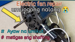 Electric fan Umuogong  Ayaw umikut shafting boshing replacement JM TUTORIAL [upl. by Letha]