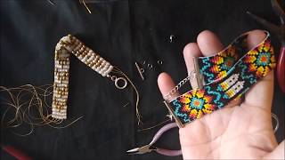 Bead Loom Bracelet Finishes [upl. by Mart]