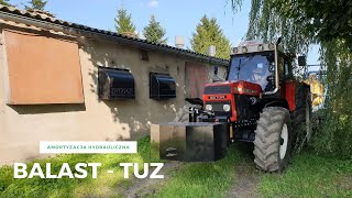 Remont Zetor ZTS 16145  nowy balast 820kg Amortyzacja przedniego TUZa od A do Zelma [upl. by Hakceber]