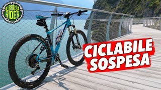 La pista ciclabile sospesa sul Lago di Garda [upl. by Nimesay179]