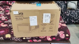 MARQ OTG OVEN 48 LTR UNBOXING AND REVIEW  BIG BILLION DAY SALE FLIPKART AMAZONYouTube [upl. by Platus]