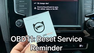 OBD11 P1 Reset Service Interval [upl. by Nnylasor500]