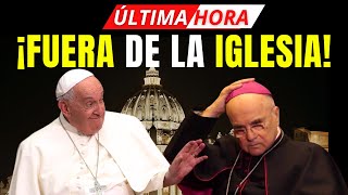 EL VATICANO EXCOMULGA a Mons VIGANÓ fue ACUSADO de CISMA💥 [upl. by Butterworth]