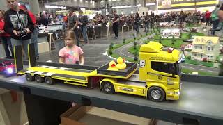 Truck Parade and Firefighters  Vienna Model Fair 2023 [upl. by Newol878]