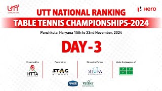 Day3 T2  Morning  UTT National Ranking Table Tennis Championship24 Panchkula  Powered by STUPA [upl. by Earley]