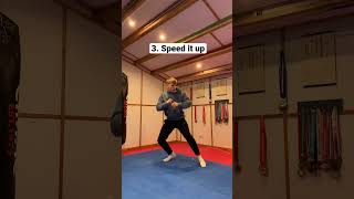 Leg sweep into jump kick tutorial💥 [upl. by Atteyek]