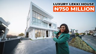 INSIDE a ₦750 Million 442000 UltraLuxury House in Lekki  Pool Private Cinema Modern Elegance [upl. by Micheil]