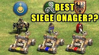 Which Civ has the Strongest Siege Onager  Age of Empire 2 [upl. by Annmarie]