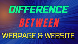 Difference between Webpage and Website [upl. by Relyuhcs]