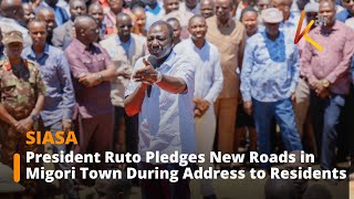 President Ruto Pledges New Roads in Migori Town During Address to Residents [upl. by Enneillij781]