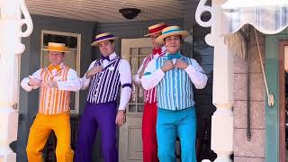 The Dapper Dans Singing on Main Street USA 🥁 disneyland disney disneyparks [upl. by Gausman918]