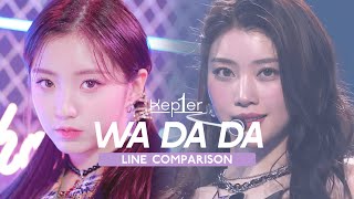 Kep1er — WA DA DA  Line Comparison without Mashiro amp Yeseo [upl. by Ratib]