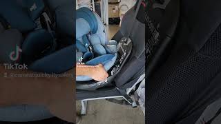 Maxi Cosi Emme 360 Rotating Seat How to Remove From Vehicle [upl. by Berthe]