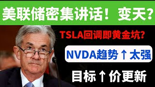 【美股嘉可能】美联储密集讲话！会变天吗？TSLA回调抄底？NVDA目标价更新！QQQ SOXL AVGO PLTR DOCU MSTR AFRM AMD MSTR MARA AAPL GOOG等 [upl. by Marabelle]