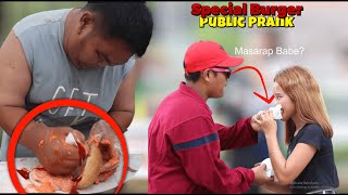 SPECIAL BURGER quotPUBLIC PRANK  PINAKA MASARAP NA BURGER😂 [upl. by Oleg]