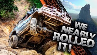 AUSTRALIA’S TOUGHEST TRACKS HUGE wheel lifts INSANE near 4WD rollover in the Glasshouse Mountains [upl. by Navek]