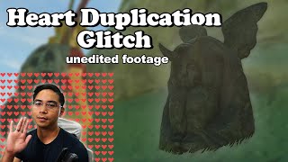 Infinite Heart Duplication Glitch  Raw Unedited Footage  Zelda Breath of The Wild [upl. by Tamarah]