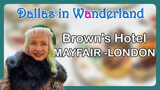 Afternoon Tea at Brown’s Drawing Room  Mayfair London  4k [upl. by Jacquelynn74]