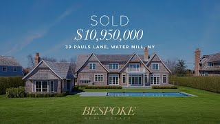 39 Pauls Lane Water Mill NY  Hamptons Real Estate [upl. by Reiners]