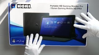 PS4 PORTABLE PRO MONITOR Unboxing Hori Travel HD Gaming Screen God of War Gameplay [upl. by Ninaj]