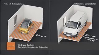 Vorteile fermacell Bodensysteme gegenüber Nassestrichen  Fließestrichen [upl. by Yllut]