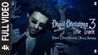 Bhool Bhulaiyaa 3 Title Track Full Video Kartik APitbullDiljitNeerajTanishkPritam  Bhushan K [upl. by Douglass]