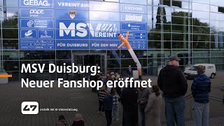 STUDIO 47 live  MSV DUISBURG NEUER FANSHOP ERÖFFNET [upl. by Alley]