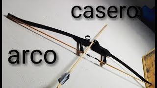 como hacer arco casero parte 1🔴con resorteHow to make a bow [upl. by Anwahs]