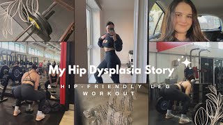 HOW I OVERCAME HIP DYSPLASIA  a hipfriendly leg workout amp my hip dysplasia story [upl. by Adnoyek]