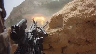 FIREFIGHT ON HELMET CAM IN AFGHANISTAN  PART 1  FUNKER530 [upl. by Noyart]