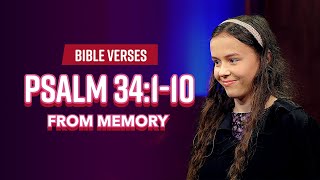 Bible Verses Psalm 34110 From Memory [upl. by Hareehahs]