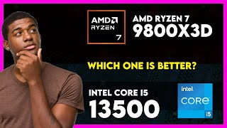 AMD Ryzen 7 9800X3D vs Intel Core i5 13500 Comparison [upl. by Bloom]