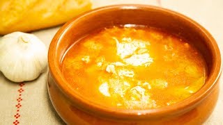 AUTÉNTICA SOPA DE AJO  SOPA CASTELLANA Receta fácil [upl. by Oech]