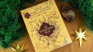 Unwrapping Holiday Magic Cinereplicas Marauders Map Advent Calendar [upl. by Ltsyrk]