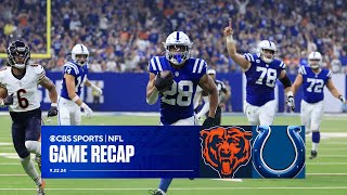 Colts TOP Bears as turnovers plague Caleb Williams  Game Recap [upl. by Odrick]