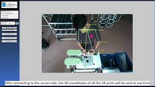 UN56 P21 Worker Skeleton Tracking with Intel RealSense Depth Camera D455 [upl. by Einapets]