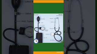 parts of sphygmomanometer nursinglover nursingdegree [upl. by Einnil]