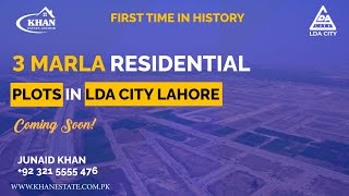 3 Marla Residential Plots In LDA City Lahore  Complete Details  Coming Soon  Khan Estate [upl. by Netsruk]