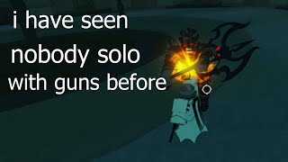 deepwoken Enforcer solo with guns and no healing [upl. by Kassey39]